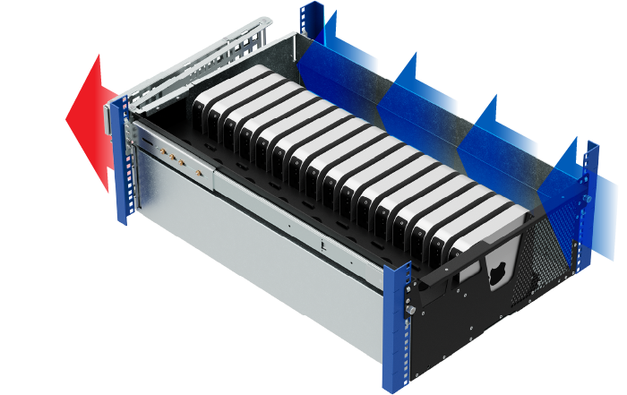 HyperShelves are designed with integrated airflow (desktop image)