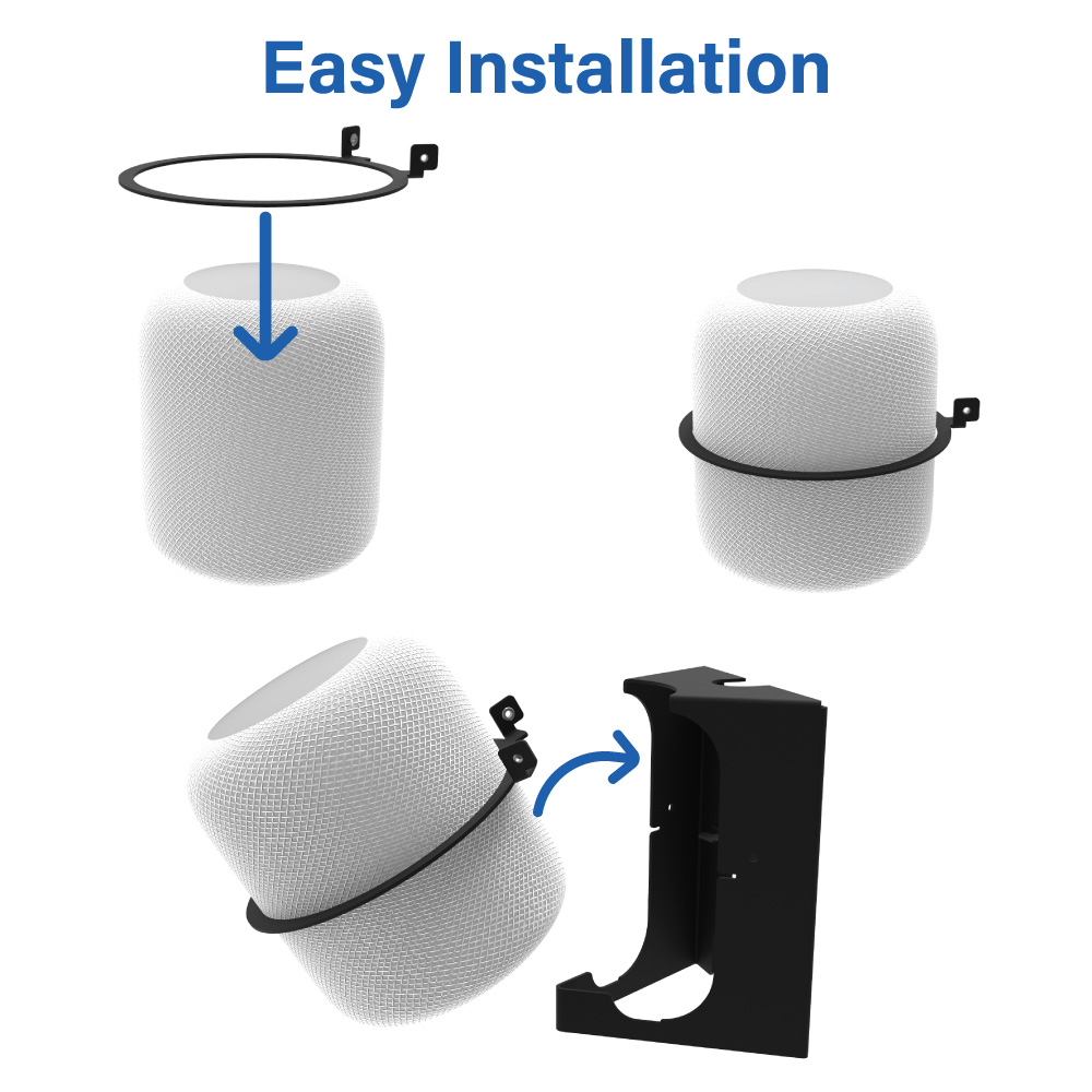 Secure HomeBase Wall Mount for Apple HomePod Easy Install (desktop image) Secure HomeBase Wall Mount for Apple HomePod Easy Install (desktop image)